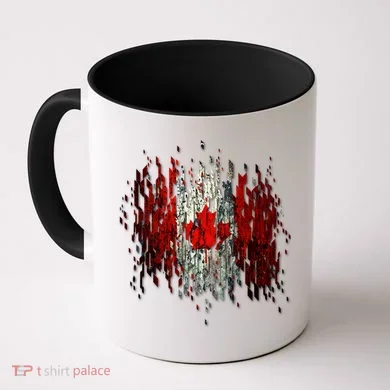 Ripped Canada Canadian Torn Flag Coffee Mug