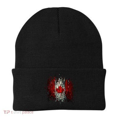 Ripped Canada Canadian Torn Flag Beanie