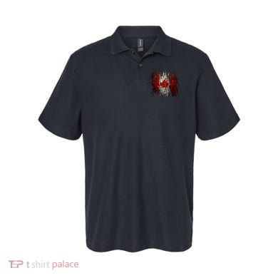 Ripped Canada Canadian Torn Flag Polo