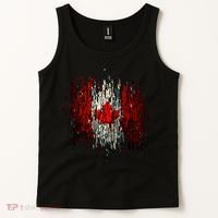 Ripped Canada Canadian Torn Flag Tank Top thumb 2