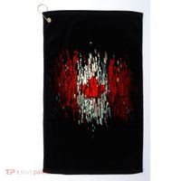Ripped Canada Canadian Torn Flag Golf Towel thumb 0