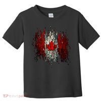 Ripped Canada Canadian Torn Flag Toddler T-Shirt thumb 0