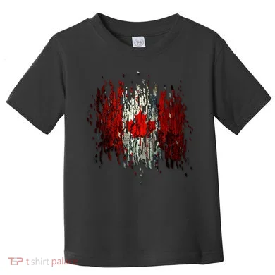 Ripped Canada Canadian Torn Flag Toddler T-Shirt