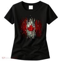 Ripped Canada Canadian Torn Flag Women's T-Shirt thumb 0