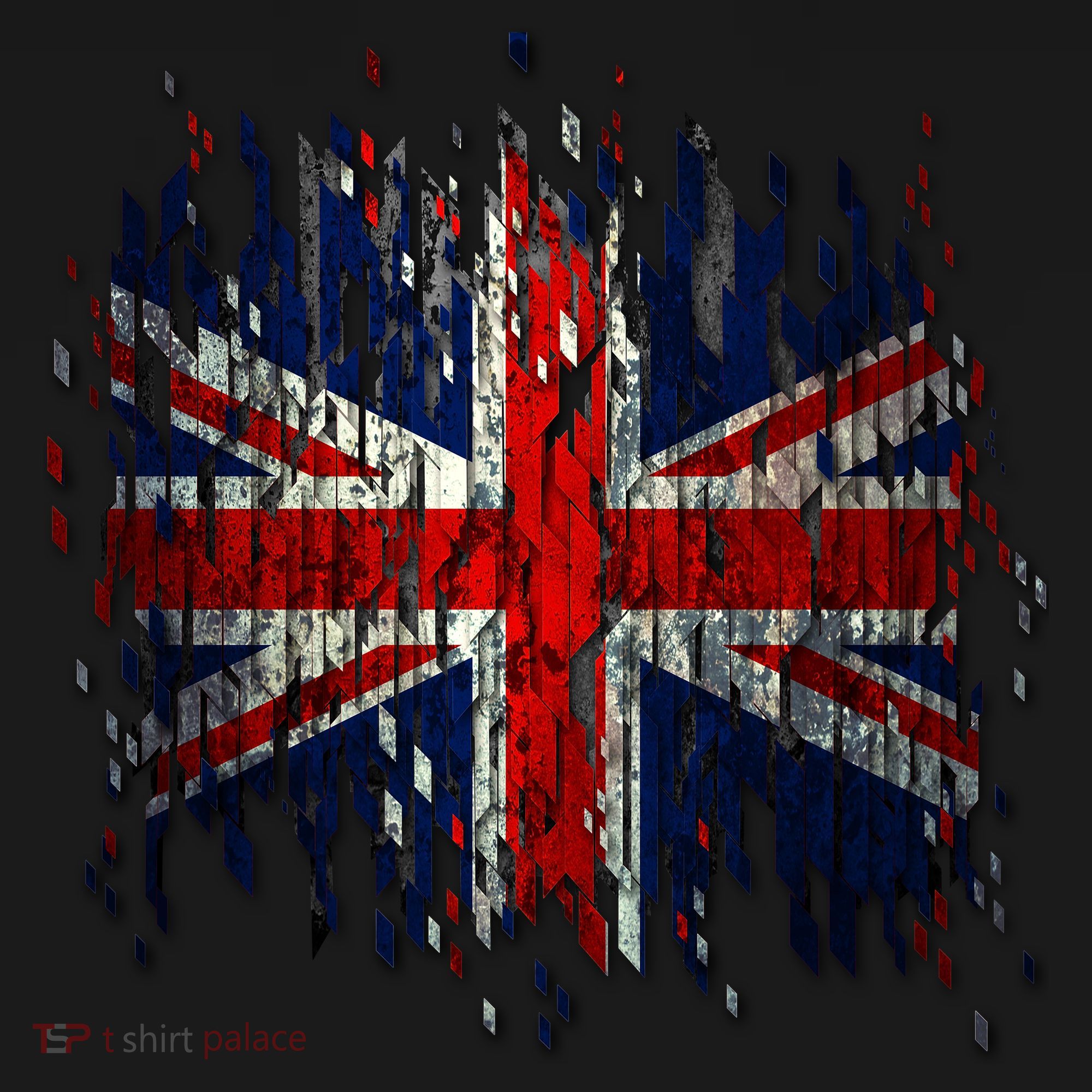 Ripped UK Great Britain Union Jack Torn Flag Ornament