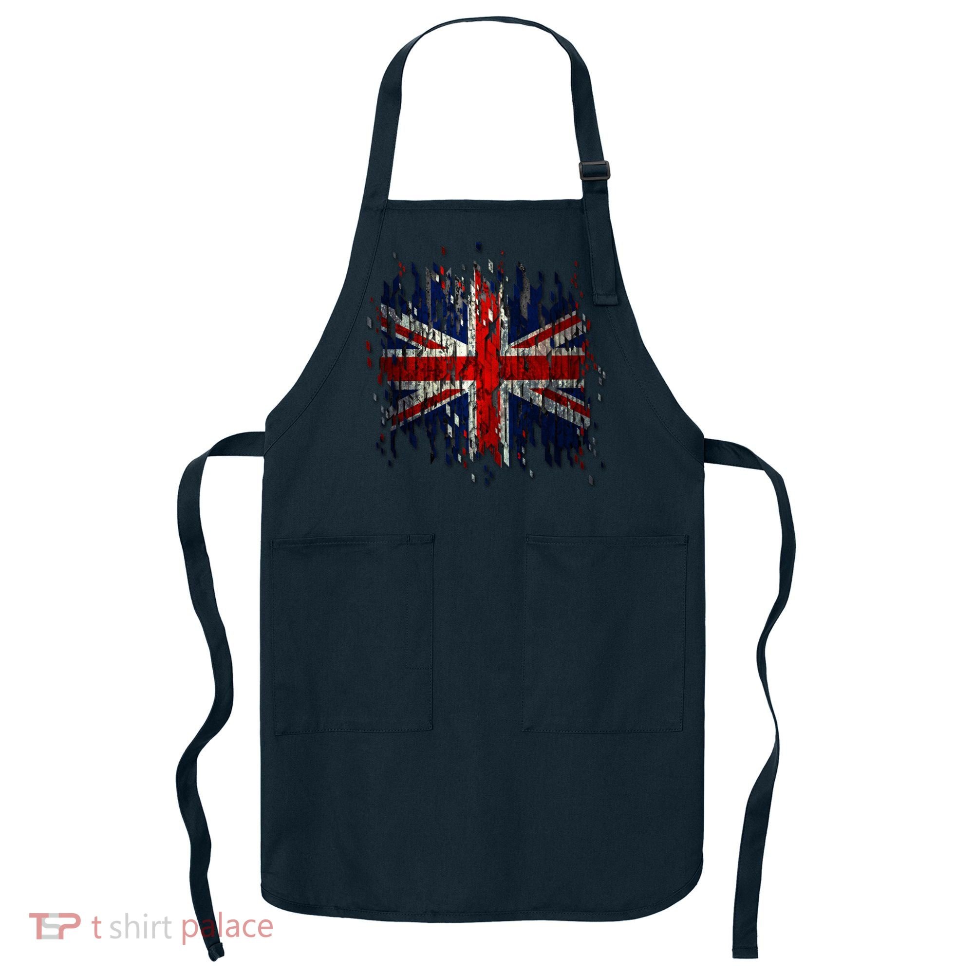 Ripped UK Great Britain Union Jack Torn Flag Apron
