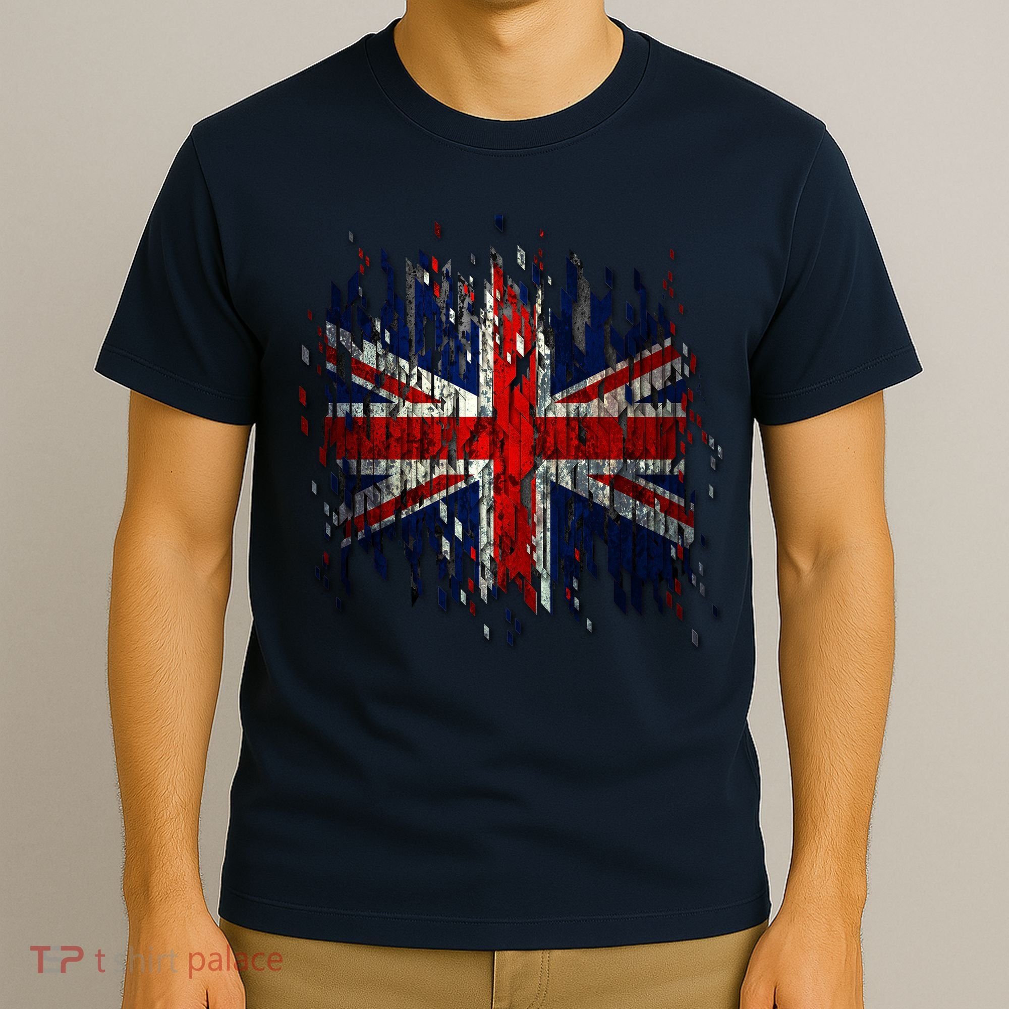 Ripped UK Great Britain Union Jack Torn Flag T-Shirt