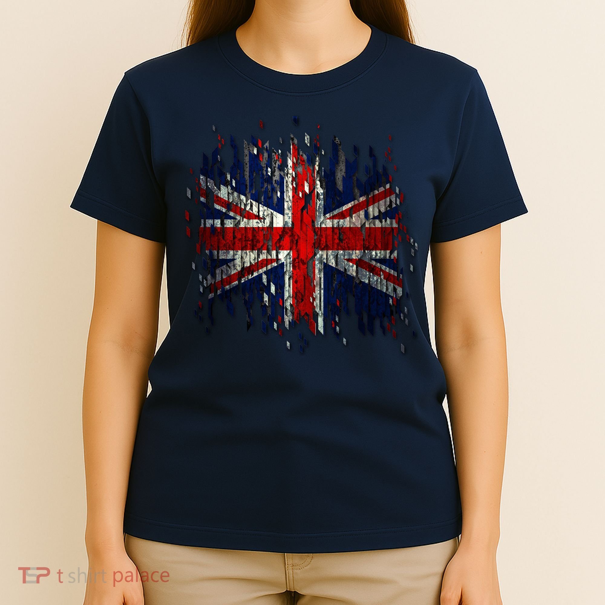 Ripped UK Great Britain Union Jack Torn Flag T-Shirt