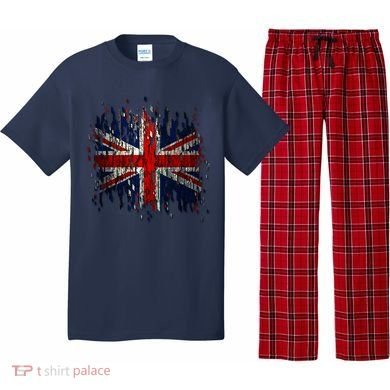 Ripped UK Great Britain Union Jack Torn Flag Pajama Set