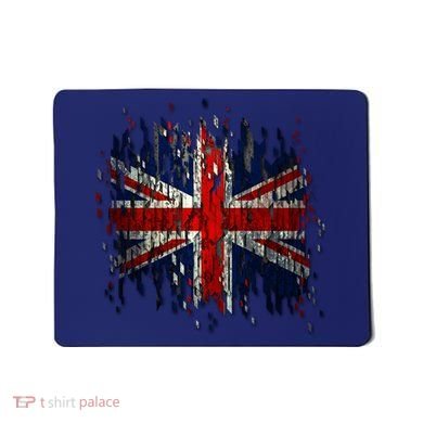 Ripped UK Great Britain Union Jack Torn Flag Mousepad