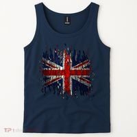 Ripped UK Great Britain Union Jack Torn Flag Tank Top thumb 2