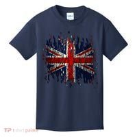 Ripped UK Great Britain Union Jack Torn Flag Kids T-Shirt thumb 0