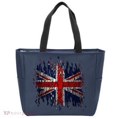 Ripped UK Great Britain Union Jack Torn Flag Tote Bag