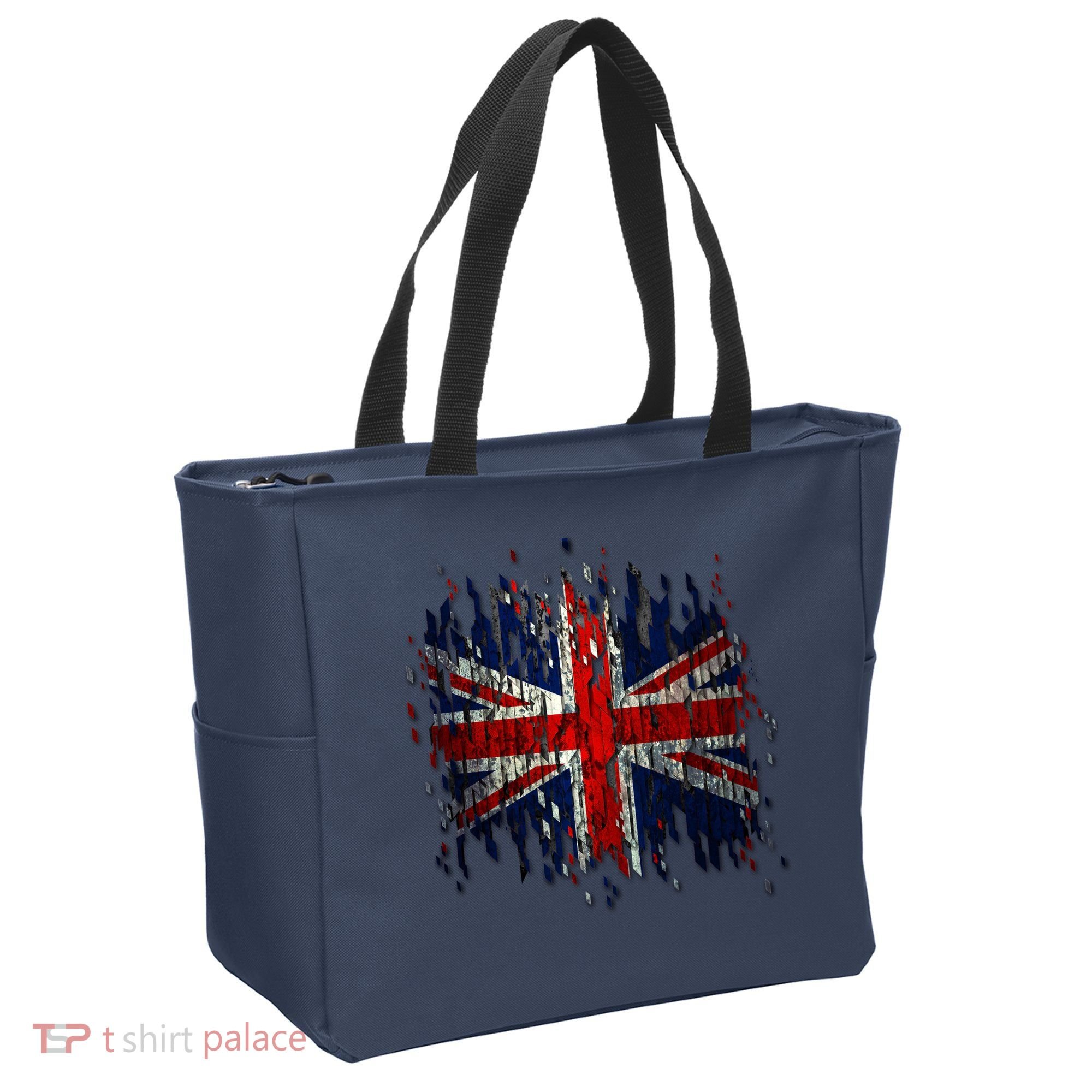 Ripped UK Great Britain Union Jack Torn Flag Tote Bag