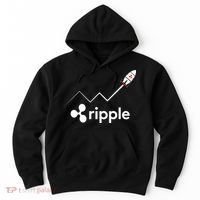 Ripple XRP To the Moon Crypto Rocket Chart Hoodie thumb 0