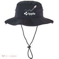 Ripple XRP To the Moon Crypto Rocket Chart Bucket Hat thumb 0
