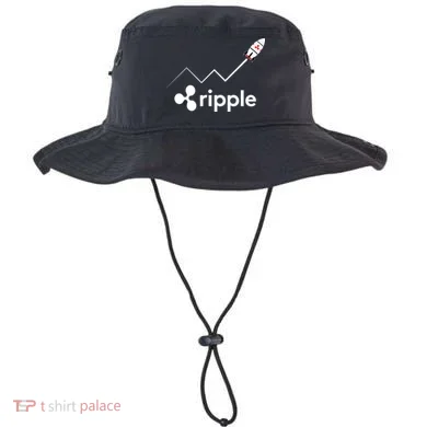 Ripple XRP To the Moon Crypto Rocket Chart Bucket Hat