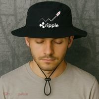Ripple XRP To the Moon Crypto Rocket Chart Bucket Hat thumb 2