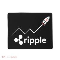 Ripple XRP To the Moon Crypto Rocket Chart Mousepad thumb 0