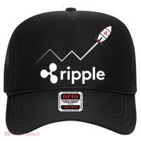 Ripple XRP To the Moon Crypto Rocket Chart Hat thumb 0