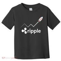 Ripple XRP To the Moon Crypto Rocket Chart Toddler T-Shirt thumb 0
