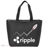 Ripple XRP To the Moon Crypto Rocket Chart Tote Bag thumb 0