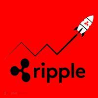Ripple XRP To the Moon Crypto Rocket Chart Santa Hat thumb 1