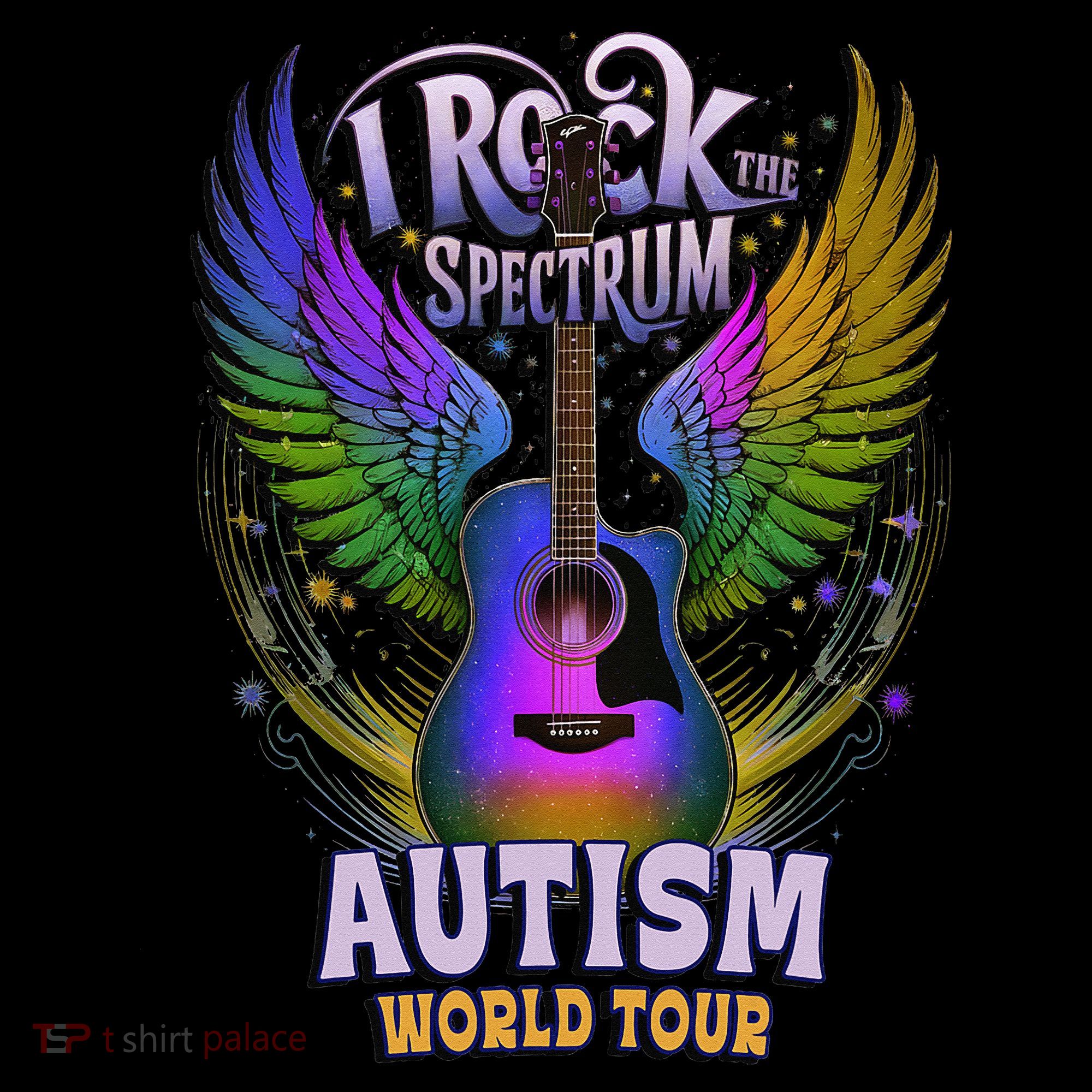 Rockstar I ROCK THE SPECTRUM Autism World Awareness Dad Coffee Mug