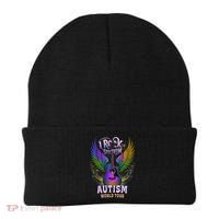 Rockstar I ROCK THE SPECTRUM Autism World Awareness Dad Beanie thumb 0