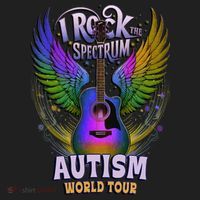 Rockstar I ROCK THE SPECTRUM Autism World Awareness Dad Beanie thumb 2
