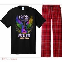 Rockstar I ROCK THE SPECTRUM Autism World Awareness Dad Pajama Set thumb 0