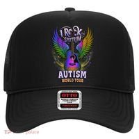 Rockstar I ROCK THE SPECTRUM Autism World Awareness Dad Hat thumb 0