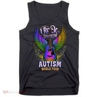 Rockstar I ROCK THE SPECTRUM Autism World Awareness Dad Tank Top thumb 0
