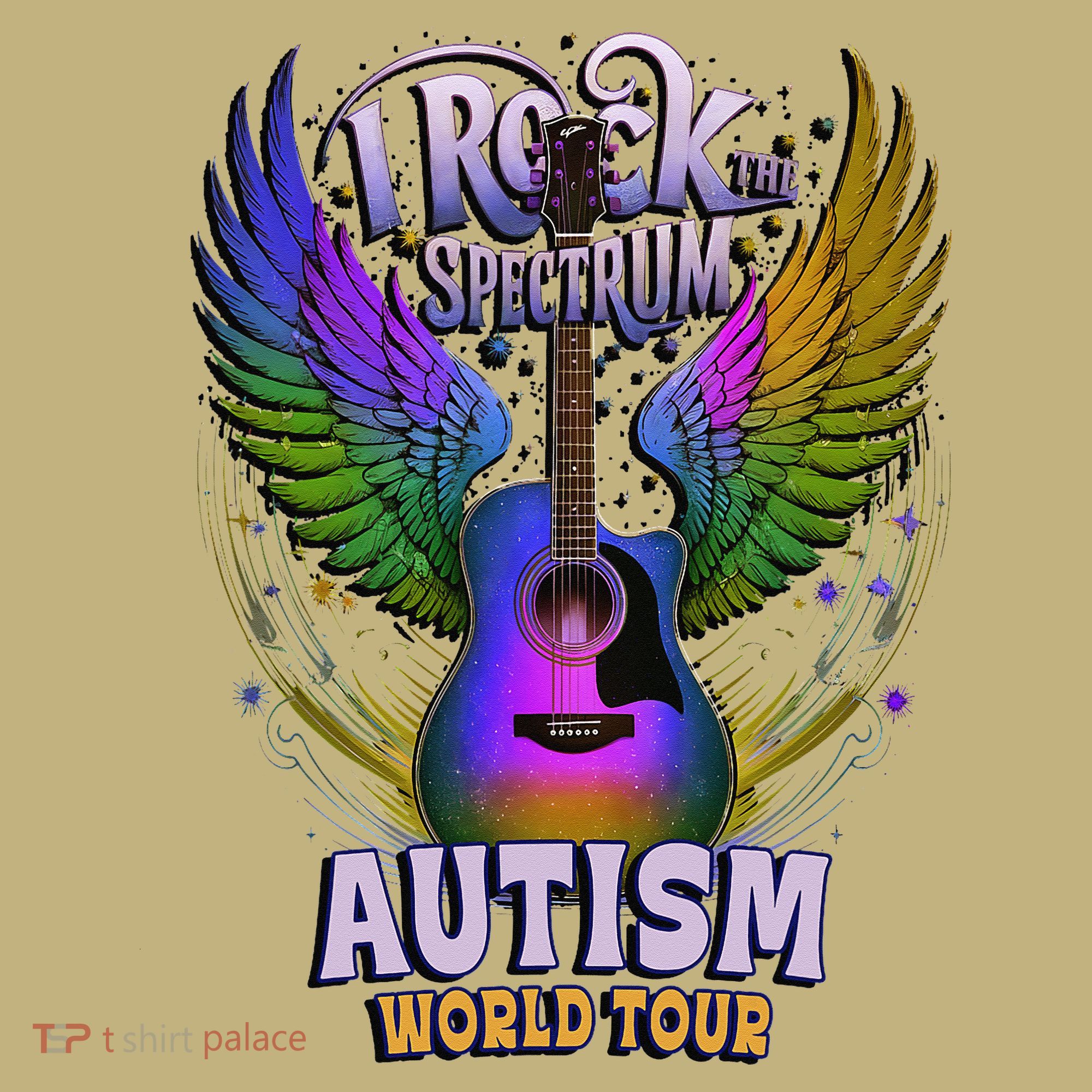 Rockstar I ROCK THE SPECTRUM Autism World Awareness Dad Sweatshirt