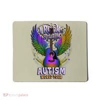 Rockstar I ROCK THE SPECTRUM Autism World Awareness Dad Mousepad thumb 0