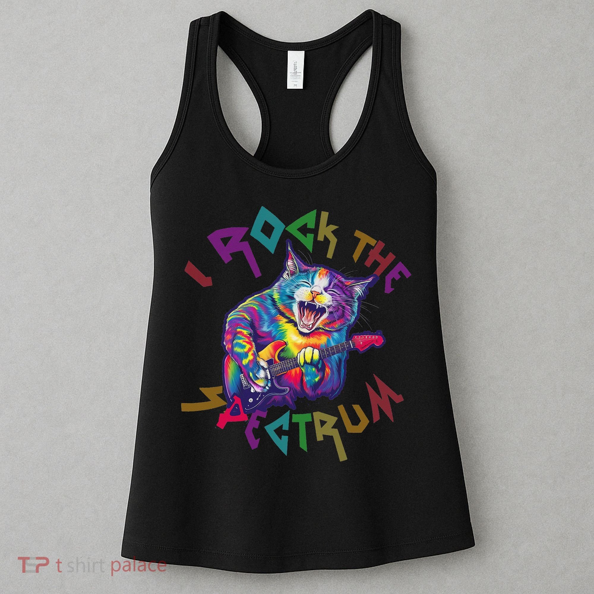 Rockin I ROCK THE SPECTRUM Autism Awareness Different Tune Women's Tank Top