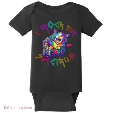 Rockin I ROCK THE SPECTRUM Autism Awareness Different Tune Baby Bodysuit