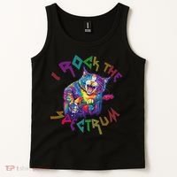 Rockin I ROCK THE SPECTRUM Autism Awareness Different Tune Tank Top thumb 2