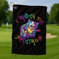 Rockin I ROCK THE SPECTRUM Autism Awareness Different Tune Golf Towel thumb 1