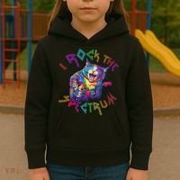 Rockin I ROCK THE SPECTRUM Autism Awareness Different Tune Kids Hoodie thumb 3