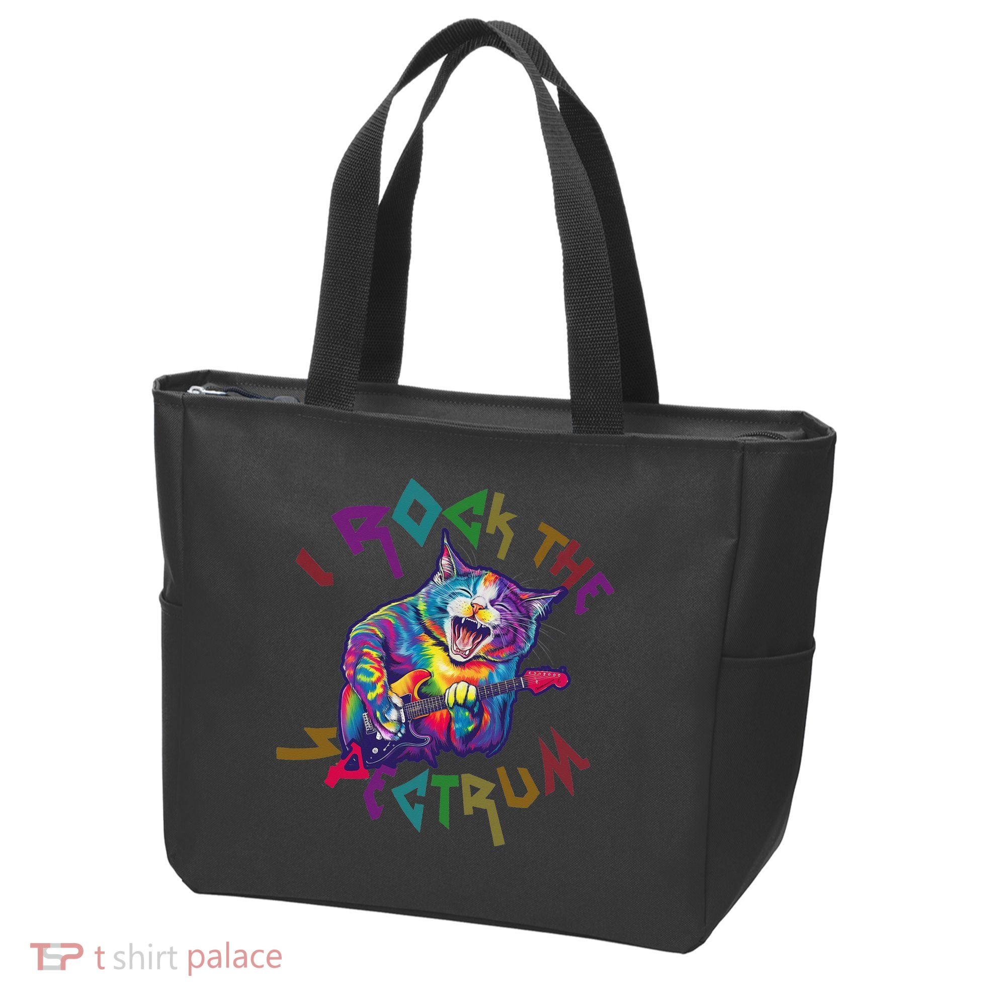 Rockin I ROCK THE SPECTRUM Autism Awareness Different Tune Tote Bag