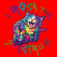 Rockin I ROCK THE SPECTRUM Autism Awareness Different Tune Santa Hat thumb 1