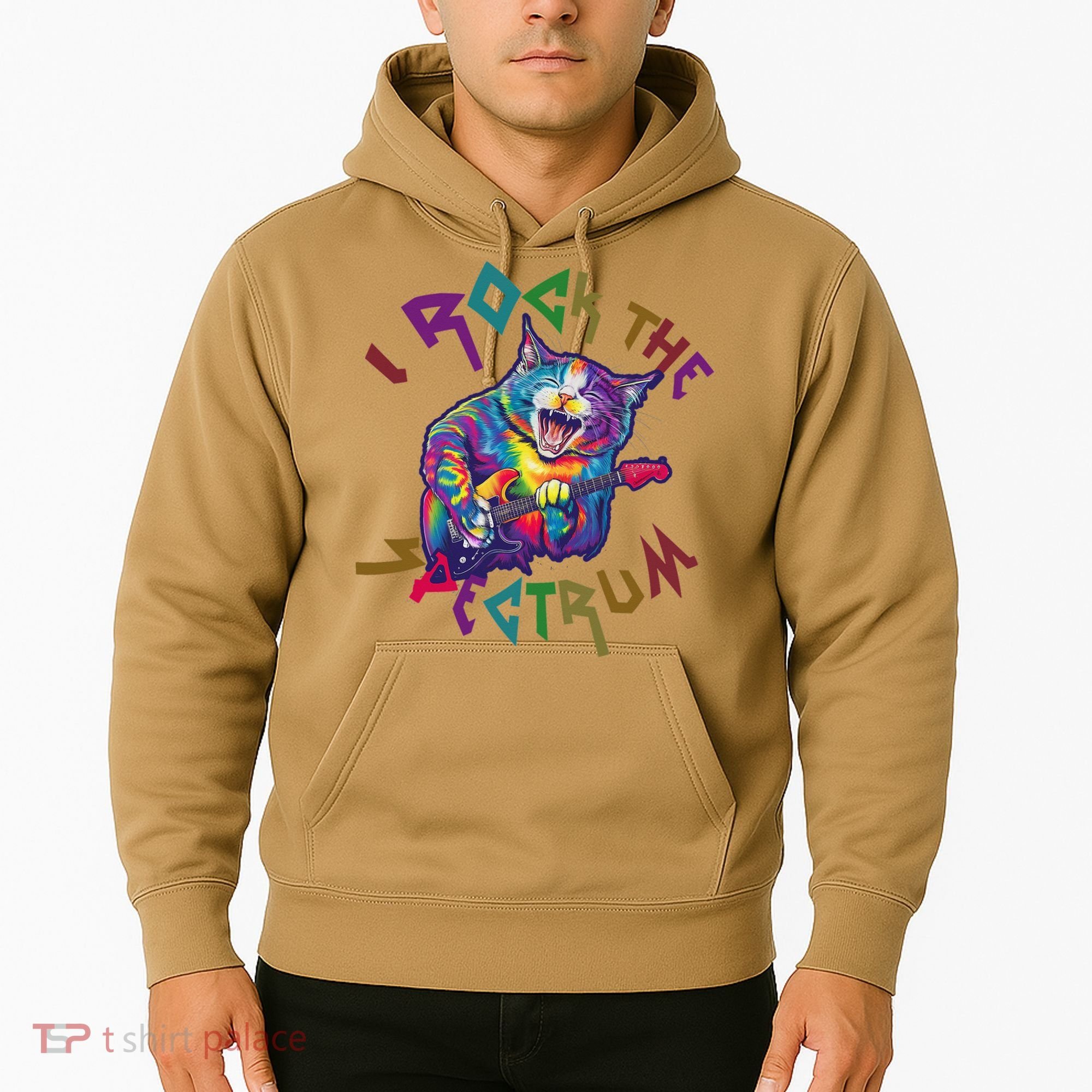 Rockin I ROCK THE SPECTRUM Autism Awareness Different Tune Hoodie