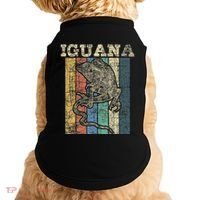 Retro Iguana Reptile Lover Herpetology Herpetologist Doggie Tank thumb 0