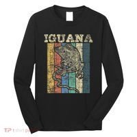 Retro Iguana Reptile Lover Herpetology Herpetologist Long Sleeve Shirt thumb 0