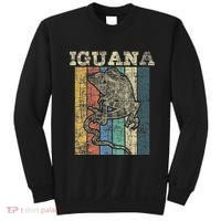 Retro Iguana Reptile Lover Herpetology Herpetologist Sweatshirt thumb 0