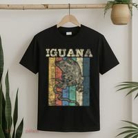 Retro Iguana Reptile Lover Herpetology Herpetologist T-Shirt thumb 2