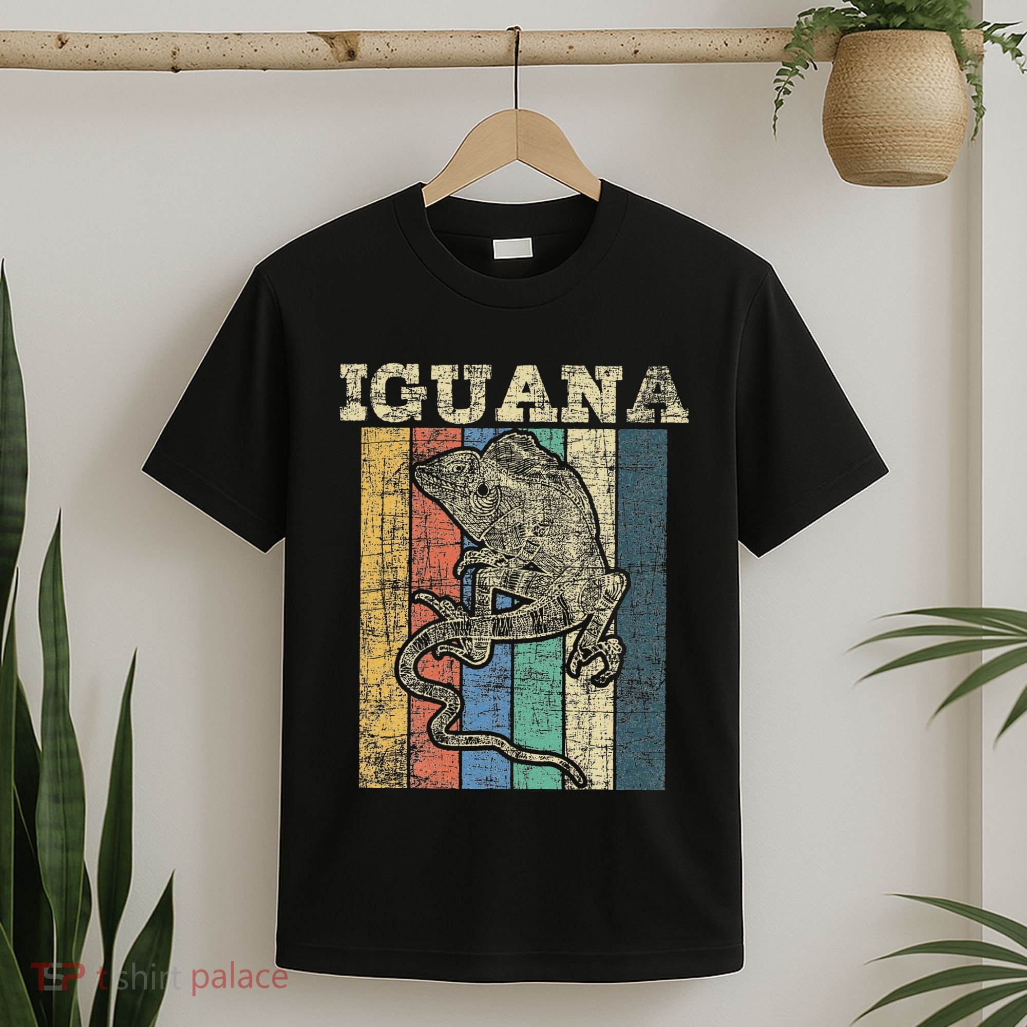 Retro Iguana Reptile Lover Herpetology Herpetologist T-Shirt