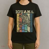 Retro Iguana Reptile Lover Herpetology Herpetologist T-Shirt thumb 4
