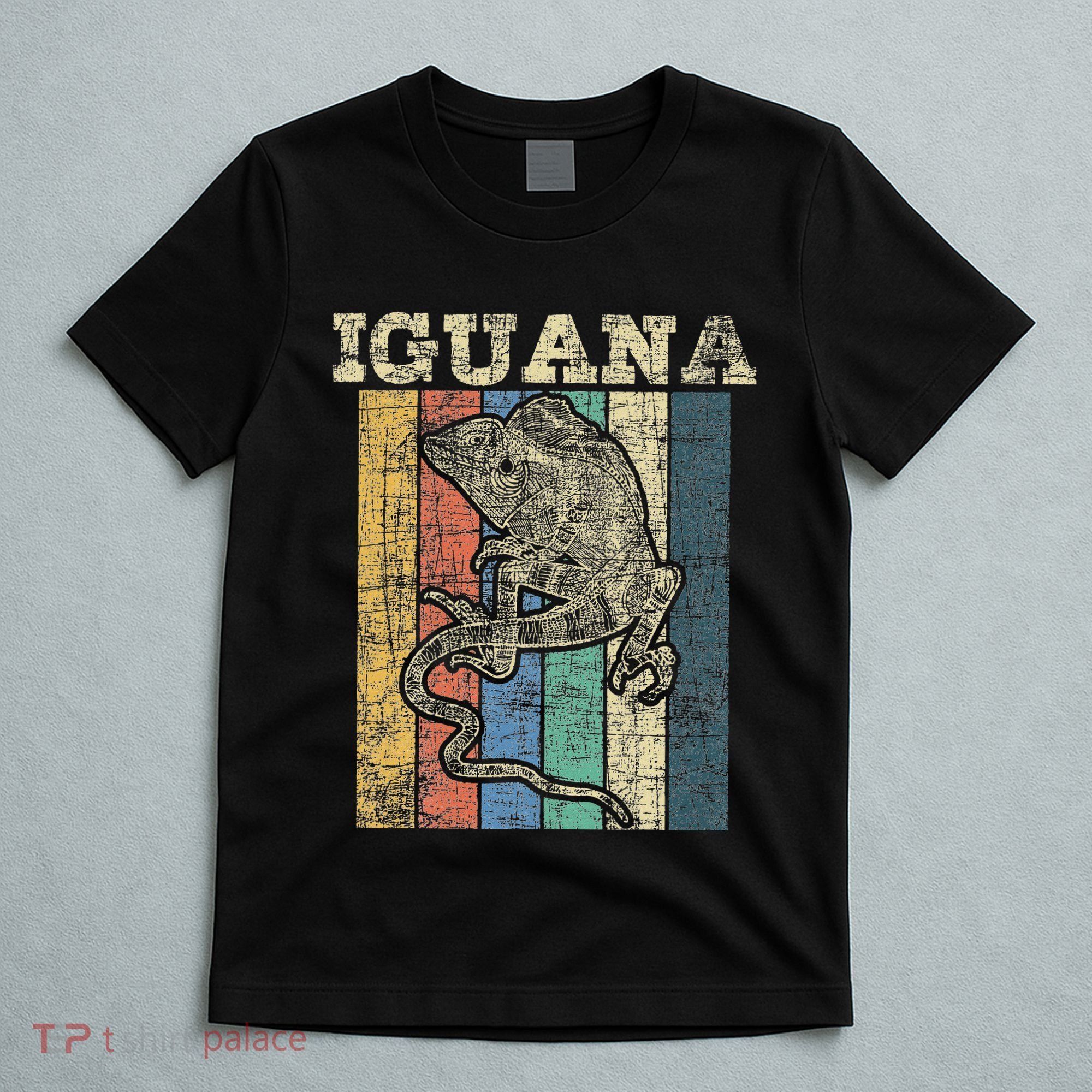 Retro Iguana Reptile Lover Herpetology Herpetologist T-Shirt
